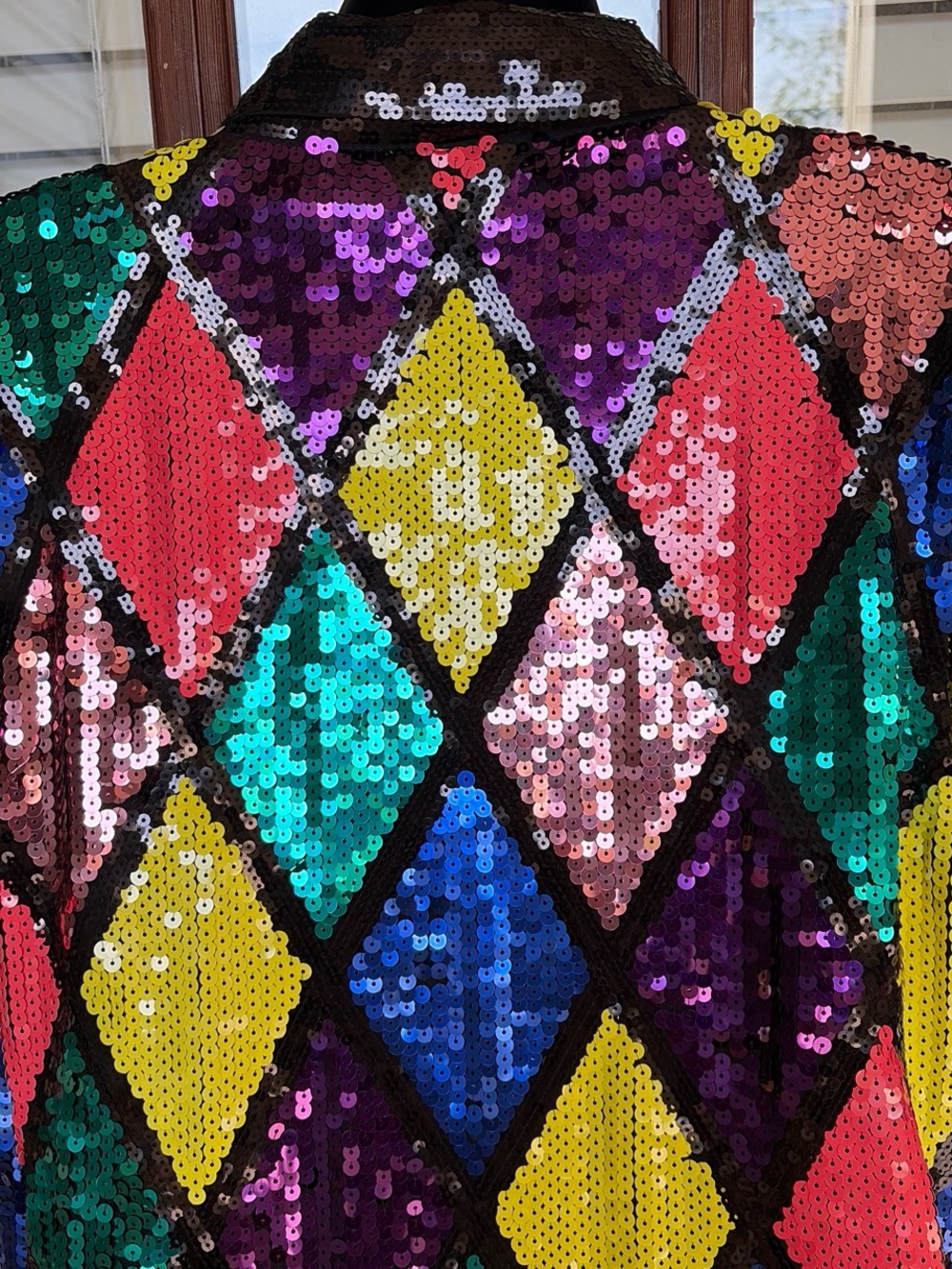 Nasty Gal Multicolor Sequin Harlequin Blazer - Picture 6 of 13